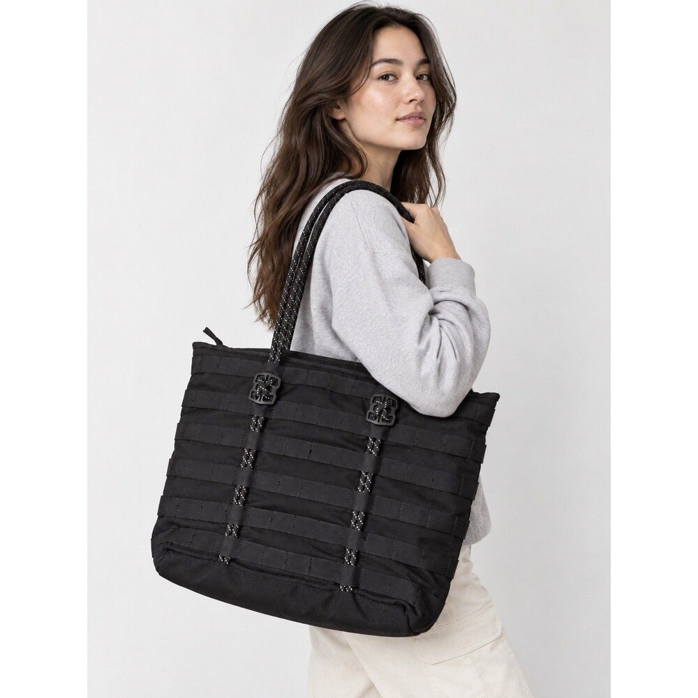 Nike AF1 Air Force 1 Black Utility Tote Bag Reflective Rope Handles Techwear